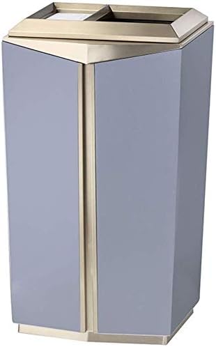 灰皿のシートゴミ箱が付いている創造的な正方形の金属の屋外のごみ箱はホテルの高級なミラーのロビーの縦の不用なリサイクルの大箱をできます 色 灰色 サイズ 16 55 11 31 52inchs