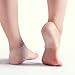 Ultra Comfortable Plantar Fasciitis Silicone Gel Heel Protective Support Sleeve - 1 Pair (White)
