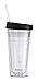 Ninja Coffee Bar 18-Ounce Double-Wall Tritan Hot & Cold Tumbler with Sip & Straw Lid
