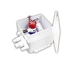 Rule 98A Marine Shower Drain Kit, 800 GPH , 12-Volt, Multi-Port Inlet, Mercury Free , White