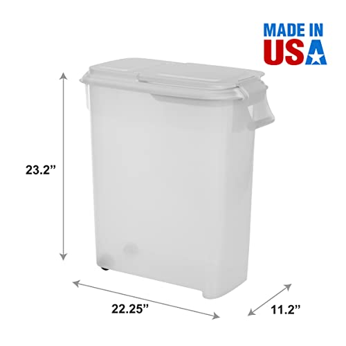 Airtight Pet Food Storage Container 50 QT Capacity Dog Food Storage