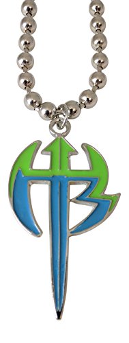 Jeff Hardy Green Logo Pendant Necklace with silver chain WWE