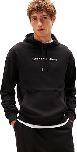 Sweat à Capuche Homme avec Capuche, Noir (Black), M