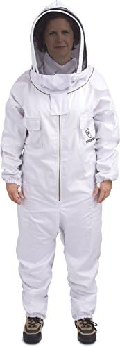 Stinger Armor Beekeeping Suit with High Visibility Detachable Veil - Maximum Protection Professional Beekeeper Gear