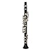 Broadway Gift 3 Inch Black Clarinet Music Instrument Miniature Replica with Lined Case