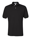 Jerzees Men's 5.6 oz., 50/50 Jersey Polo with SpotShieldTM M BLACK