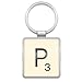 Wild & Wolf Scrabble Keyring - Letter P