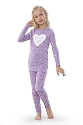 MyFav Girls' Comfy Sleepwear Hearts Shape Pajama