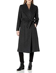 Cole Haan Women's Melange Twill Belted Robe