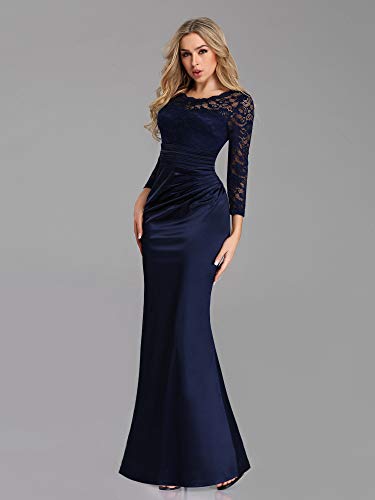 Ever-Pretty-Vestito-da-Cerimonia-Donna-Pizzo-Girocollo-Manica-Lunga-Sirena-Stile-Impero-07584