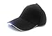 VIPAMZ Hands Free Black Hat with Headlamp/4 Bright LED Lights/Unisex Baseball Cap/Easily Adjustable/One Size Fits All/Flashlight for Hunting, Jogging, Angling and Mor