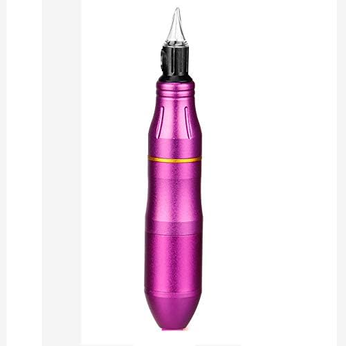 JhyccddMast Pen Rotary Tattoo Machine, 0-3.2mm Adjustable Handle for Adjustable Needle Travel, Suitable for All Syringes Pink