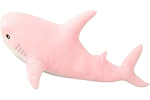 OPHRBU Shark Stuffed Animal Plush,Soft Pink Shark Stuffed Animal,Plush Large Shark Toys for Home Decoration Kids Gift (Pink,24 inches)