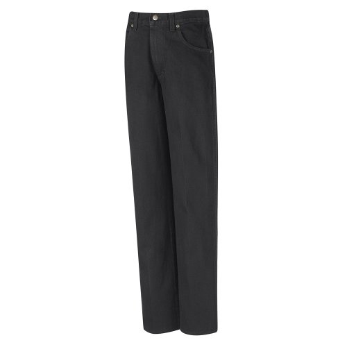 Red Kap PD60BW-44-37U Men'S Prewashed Blk Relaxed Fit Jean 44 37U