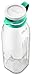 Ello Elsie Glass Water Bottle with Silicone Stopper, 22 oz, Coral