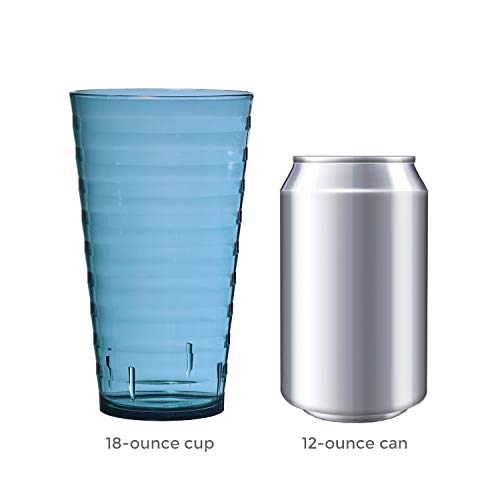 4 US+Acrylic+18+Ounce+Tumblers+Assorted