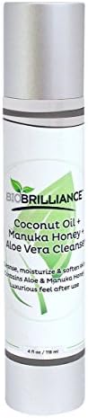 Coconut Oil Foaming Facial Cleanser Wash Manuka honey Moisturizer Aloe Vera
