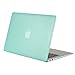 MOSISO Plastic Hard Shell Case Compatible MacBook Air 13 Inch, Light Green