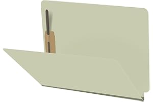 ECOM FOLDERS 25 Pt. Pressboard Classification Folders, Full Cut End Tab, Letter Size, No Dividers, Green (Box of 25)