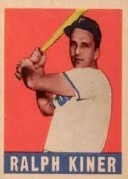 1949 Hoja # 91 Ralph Kiner - POBRES