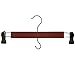 Tidy Living, 12 Pack, Wood Hangers with Clips Wooden Hangers Cherry: Clothes Hangers, Pant Hangers, Tie Hanger