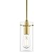 Satin Brass Pendant Lights Kitchen Island - Small Clear Glass Pendant Light Fixture