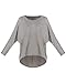ZANZEA Women's Off-Shoulder Batwing Sleeve Blouse Casual Loose Oversized Baggy T-Shirt Sweater Pullover Top