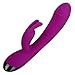 G-Spot Rabbit Vibrator with Bunny Ears for Clitoris Stimulation, Rechargeable Waterproof Dildo Vibrator Clit Stimulator Massager with 10 Vibration Modes Quiet Dual Motor for Women Coupls (Purple)thumb 1