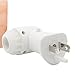 Natural Himalayan Salt Night Light, SCOPOW Nursery Lamp Mini Decorative Night Lighting with Air Purifier ( 15W, E12, 10.58 Ounce, UL Wall Plug ) ( Round Form )