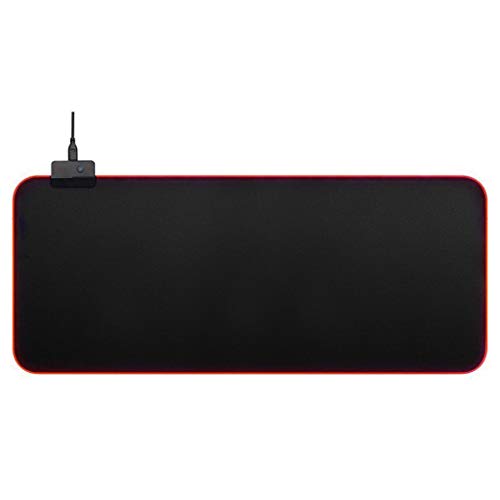 1KTon RGB Gaming Mouse Pad Hard Surface LED Lighting Computer Mice Mat,Waterproof Mousepad for Gamers