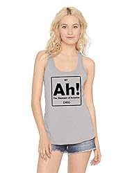 Ladies Tank Top Ah! The Element of Surprise Silver XL