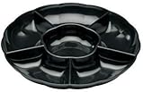Maryland Plastic Sectional Tray - 16" | Black | 1 Pc.