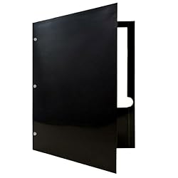 JAM PAPER Laminated Two Pocket Glossy 3 Hole Punch