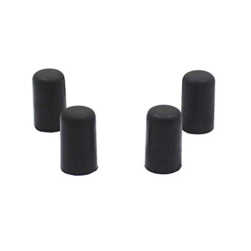 Cello Endpin Rubber Tip, Upright Double Bass Endpin 0.23 inch End Rubber Replacement Cap Cover Protector (Pack of 4)