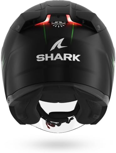 , Jet Motorradhelm SKWAL I3 JET LIGHT-BLUR Black Green White KGW, L