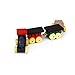 SODIAL(R) 1/12 Doll house Miniature Wooden Carriages and Train Toy Set
