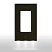 1 Pack SnapPower GuideLight - Outlet Wall Plate With LED Night Lights - FOR OUTLETS ONLY - (Décor, Black)