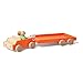 Manhattan Toy MIO Car + 2 Bean Bag People Peg Dolls Imaginative Montessori Style STEM Learning Wooden Building Playset Accessory for Boys and Girls 3 Years + Up