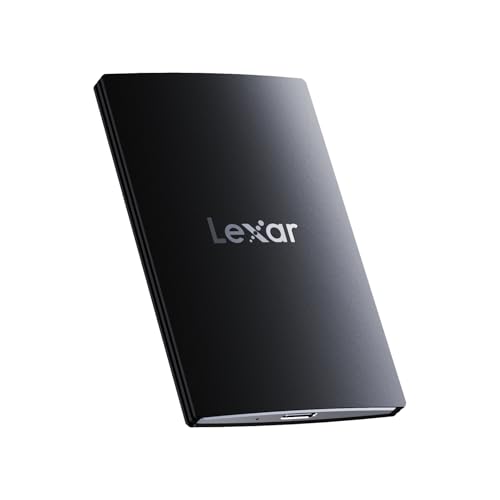 Lexar Externe SSD 4TB, USB 3.2 Gen2x2 Portable SSD, bis zu 2000 MB/s Lesen, 1800 MB/s Schreiben, Tragbare SSD für iPhone15-Serie/Mac/PS5/XBOX/Laptop/P