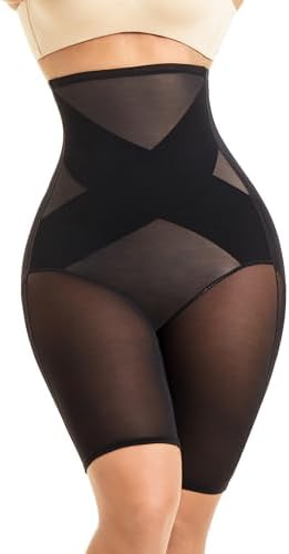 MOVWIN Tummy Control Body Shaper Shorts High Waist Thigh Slimmer