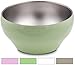 Stainless Steel Double-wall Vacuum Insulated Bowl, 24 oz, Perfect bowls for serving ice cream or hot soup (Green)