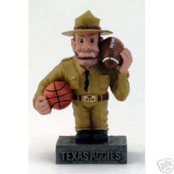 TEXAS A&M AGGIES OL' SARGE BASKETBALL FOOTBALL MASCOT