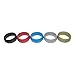 Silicone Wedding Rings Wedding Band 5 Pack - For Active Lifestyles, Gym & Outdoor Enthusiasts, High Quality Mens Silicone Wedding Band - Safe, Hypoallergenic, Silicone Ring Mens, Won't Pinch Skin!