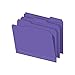 Staples File Folders, 1/3-Cut Tab, Assorted Position, Letter Size, Perfect for Home, Office, Classroom, 100-Pack, Purple