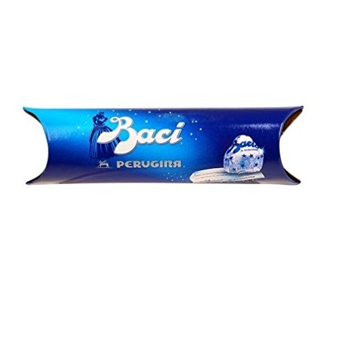 Perugina Baci 3 Pralinen mit dunkle Schokolade und Haselnuss Tube 42 g