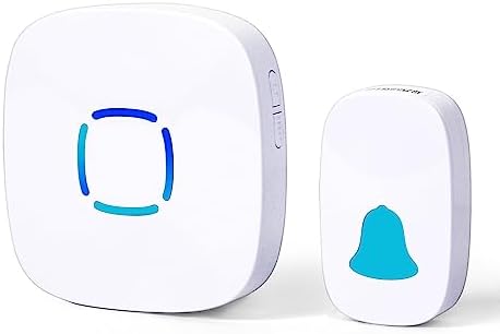 Wireless Doorbell Kit - 2 Buttons, 6 Receivers, 300m Range, 38 Ringtones, IP44 Waterproof, LED Light