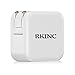 RKINC 4.8A 24W Dual USB Travel Wall Charger Adapter with SmartID Technology, Foldable Plug for iPhone 7 6S iPad, Samsung Galaxy, HTC Nexus Moto Blackberry, Headset & Power Bank