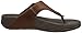 FitFlop Men's Trakk II In Leather Flip Flop, Tan, 11 M US