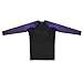 Sanabul Essential Long Sleeve Compression Training Rash Guard for MMA BJJ Wrestling Grappling and No Gi Jiu Jitsu Rashguard - Purple, Large