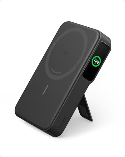 MagGo Qi2 Batterie Externe magnétique 10000 mAh 15 W Compatible avec Magsafe iPhone 17 16 15 14 Air Plus Pro Max USB C Chargeur Portable à Charge Rapide (câble USB-C Inclus)